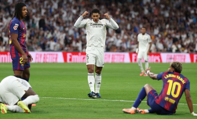 "صحبت ارزان است": جود بلینگهام به لمینه یامال شلیک کرد و پس از پیروزی 2-1 رئال مادرید در ال کلاسیکو به رقابت دامن زد.