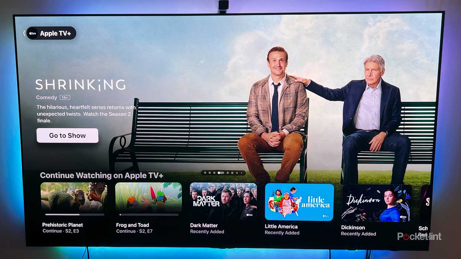 نمایش تلویزیونی در حال کوچک شدن در Apple TV +. 