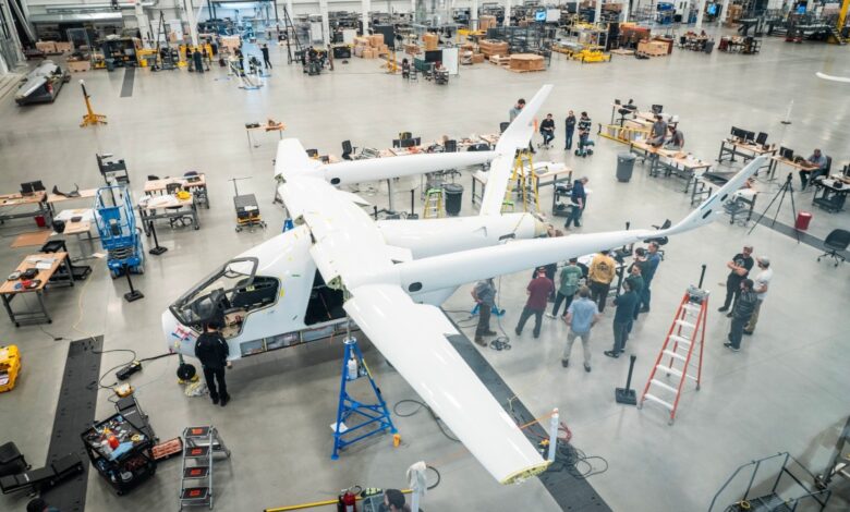 Beta Technologies plane under construction