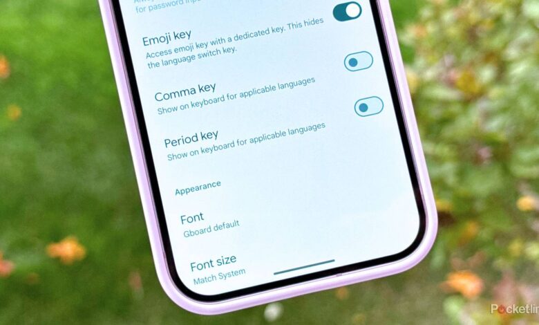 بهروزرسانی جدید اندروید Gboard کلید نقطه و کاما را حذف میکند