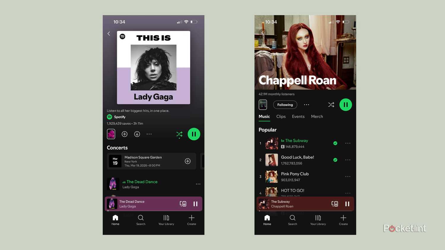 spotify shuffle در دو لیست پخش