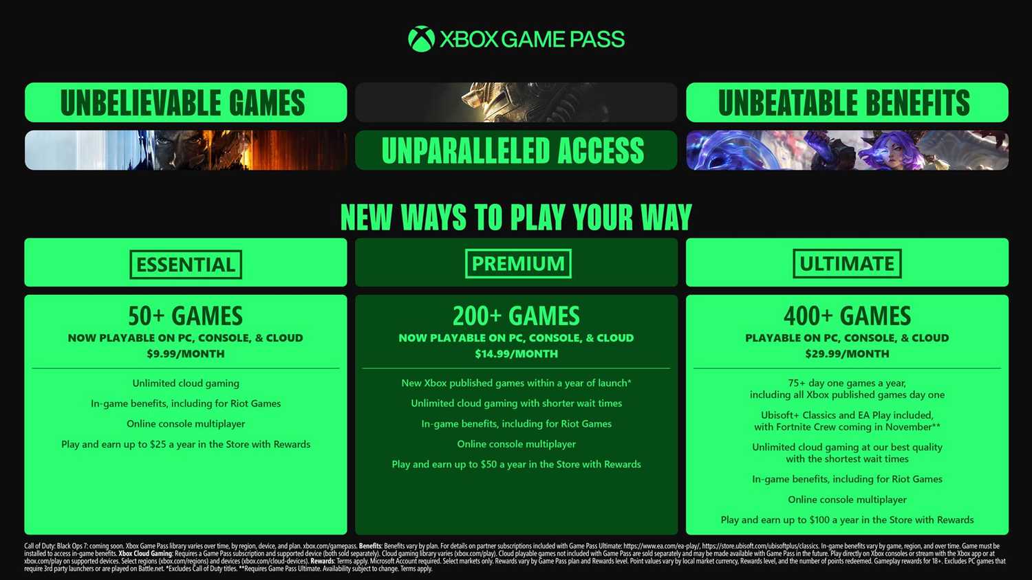 رده های عبور Xbox Game.