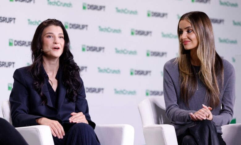 Phoebe Gates, Co-Founder, Phia, and Sophia Kianni, Co-Founder, Phia, speaks onstage during day two of TechCrunch Disrupt 2025