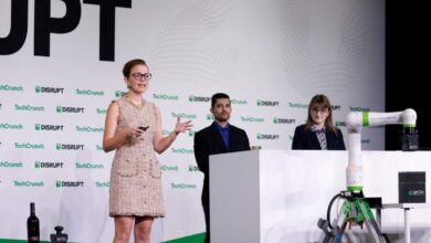 Capella Kerst, Founder & CEO of geCKo Materials, speaks onstage during day three of TechCrunch Disrupt 2025