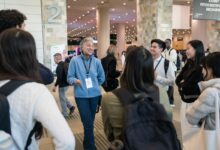 A group discussion taking place at TechCrunch Disrupt 2025