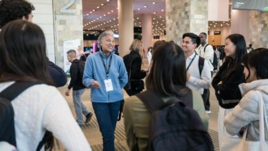A group discussion taking place at TechCrunch Disrupt 2025