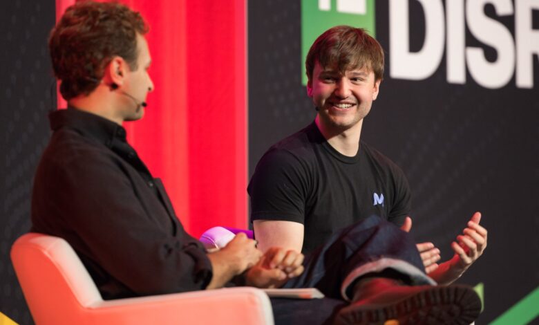 Mercor CEO Brendan Foody at TechCrunch Disrupt 2025.
