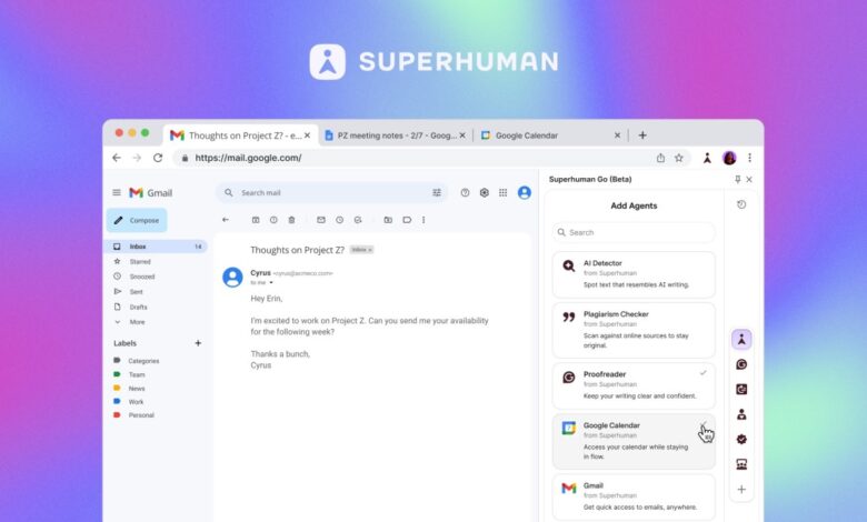 Grammarly با تغییر نام به "Superhuman" دستیار هوش مصنوعی جدیدی راه اندازی کرد