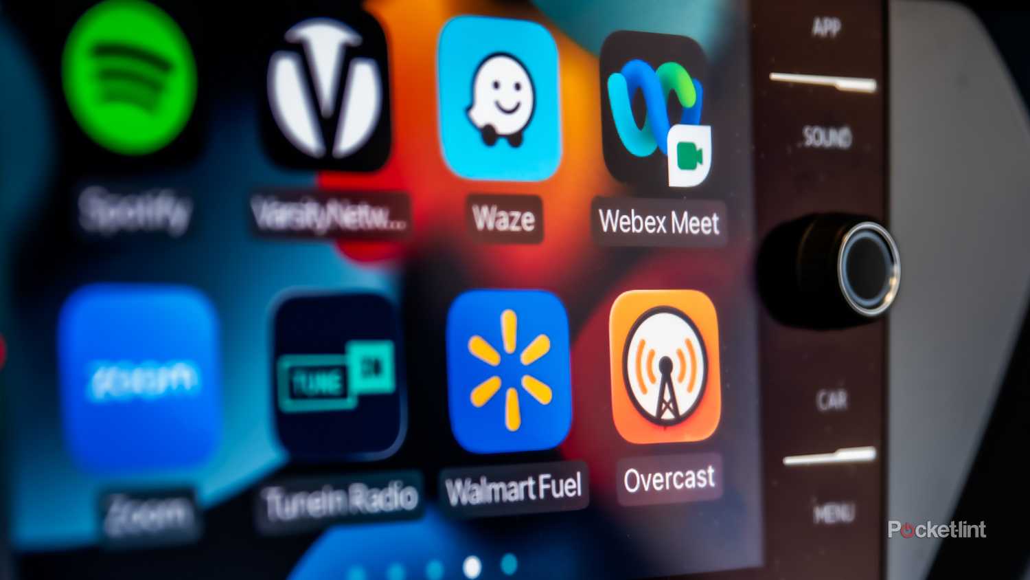 بسته ای از نمادهای صفحه اصلی CarPlay.