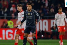 کیلیان امباپه دوباره گل می زند اما رئال مادرید در مقابل خیرونا امتیاز را از دست می دهد تا بارسلونا در رقابت قهرمانی برتری پیدا کند