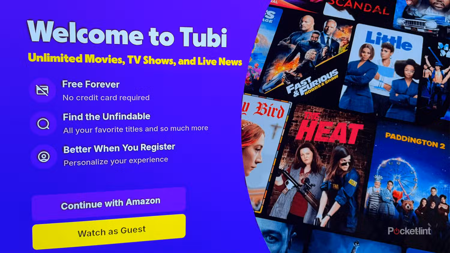 برنامه Tubi در تلویزیون ال جی.