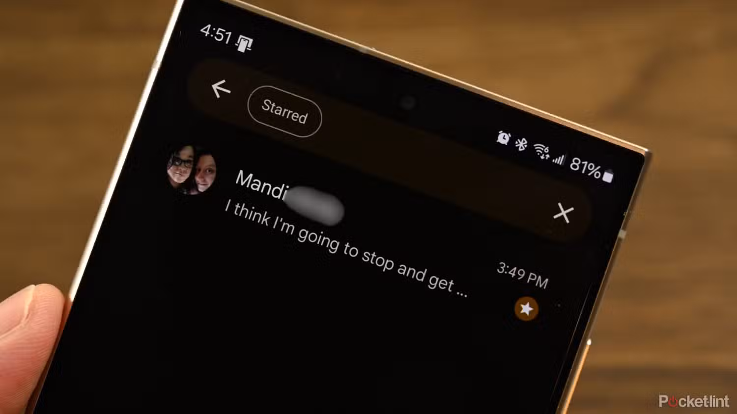 پیام های ستاره دار Google Messages. 