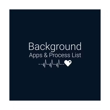 پس‌زمینه برنامه‌ها و تگ فرآیند