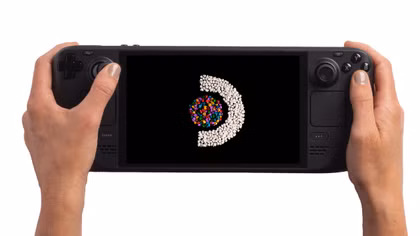 یک ویدیوی راه اندازی در Valve Steam Deck OLED.