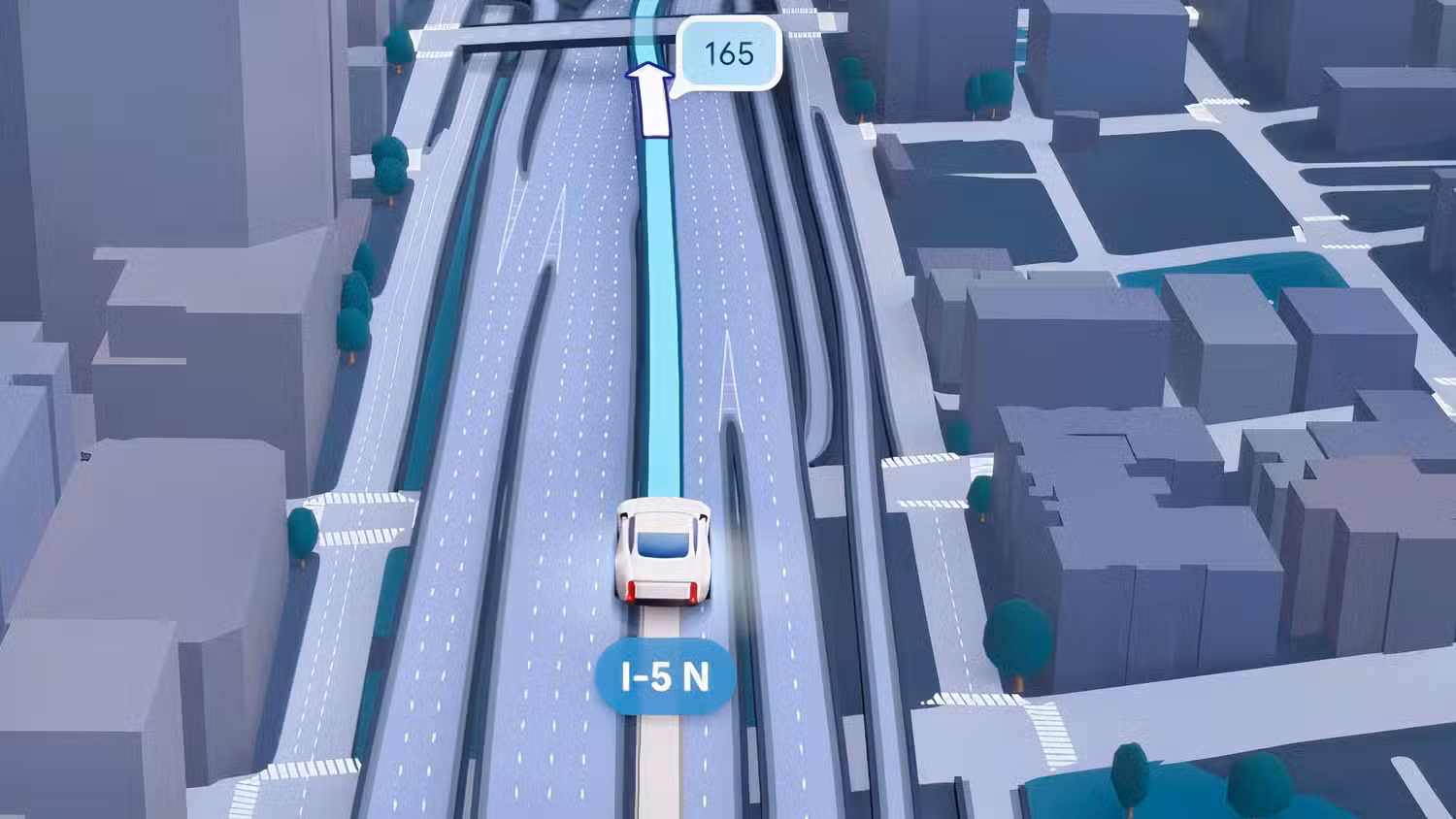 ناوبری همه جانبه در Google Maps برای Android Auto.
