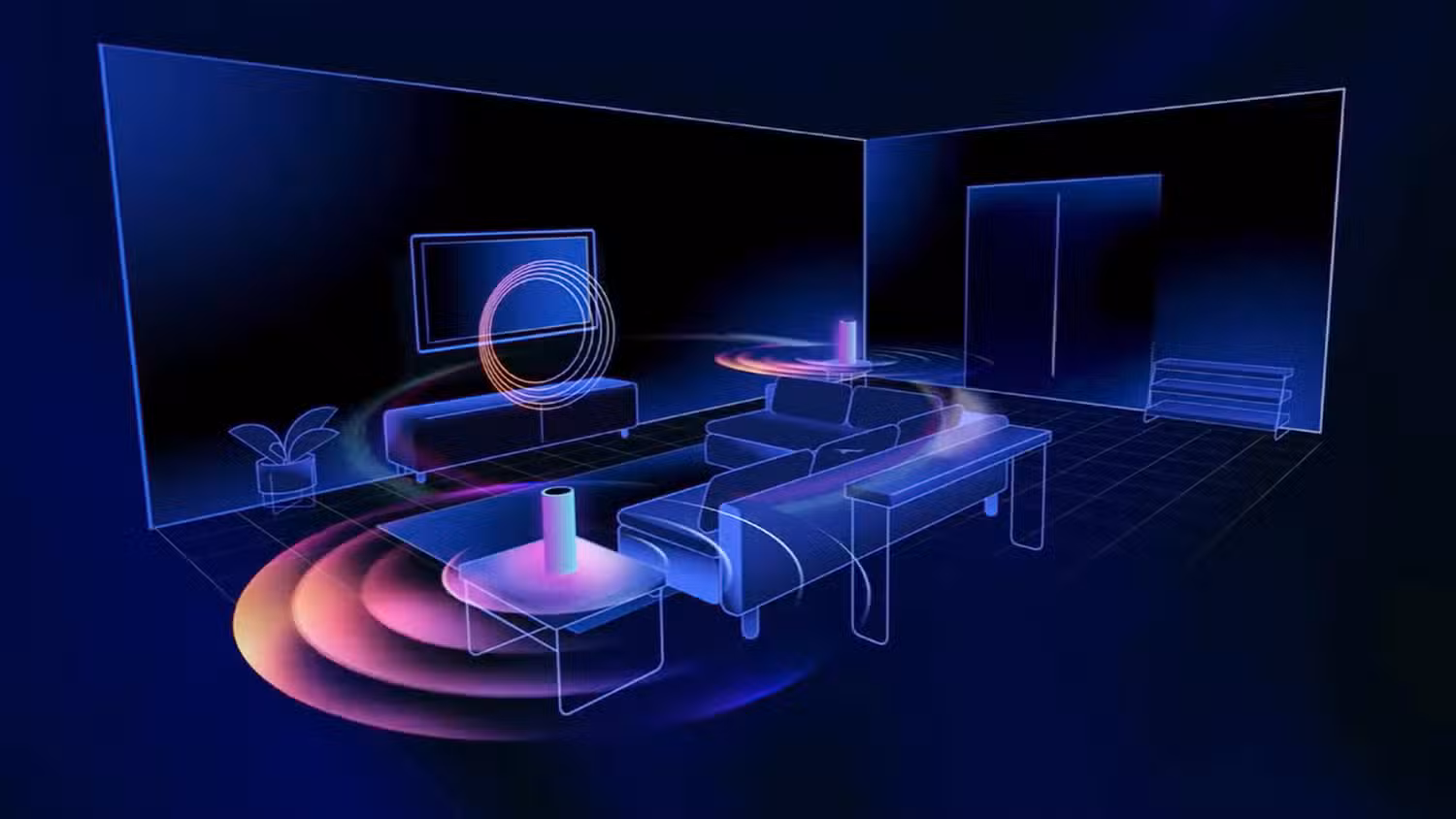 نموداری که Dolby Atmos FlexConnect را نشان می دهد.