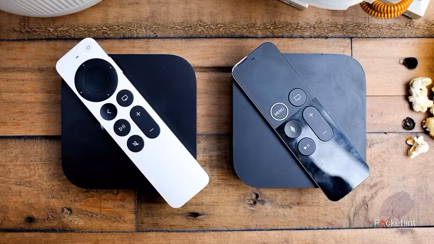 نسل اول Apple TV 4K در کنار مدل جدیدتر.
