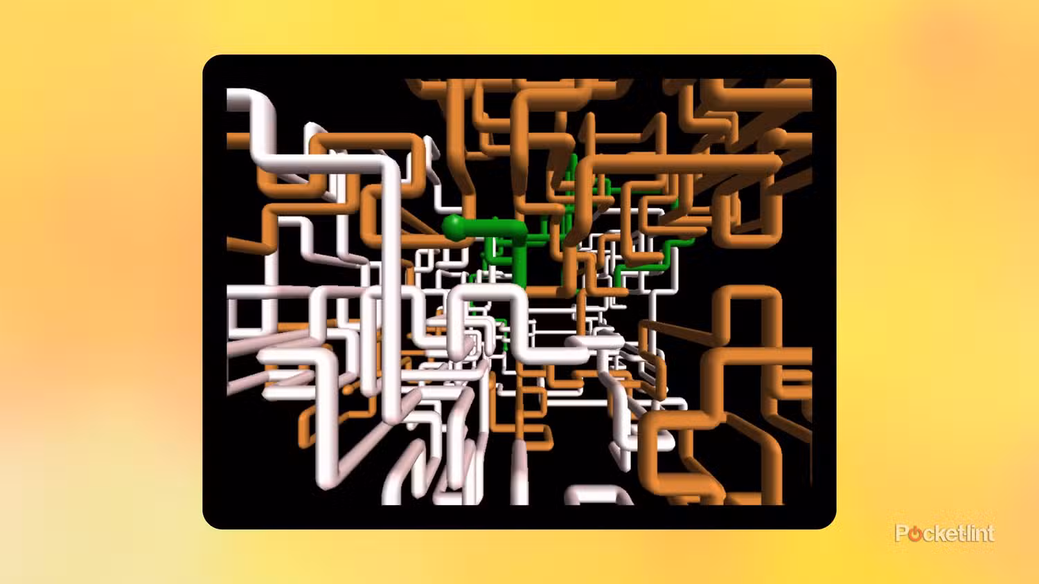 اسکرین شات محافظ صفحه نمایش 3D Pipes ویندوز 95
